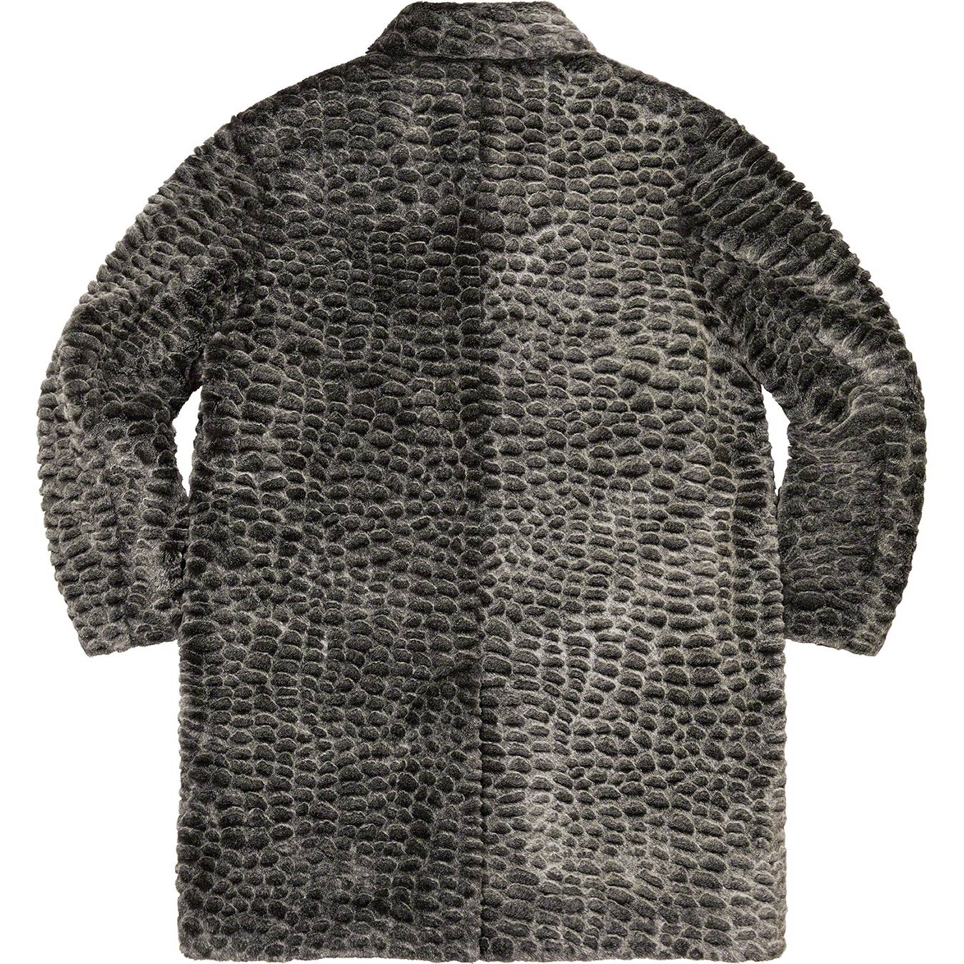 Croc Faux Fur Overcoat view 9
